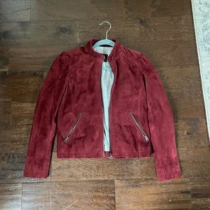 Lucky brand red suede size small 🏷️